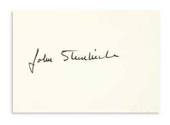 STEINBECK, JOHN. Nothing So Monstrous.